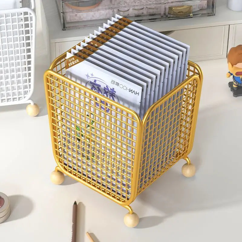 panier rangement aluminium réutilisable blanc or noir multiple utilisations respectueux environnement