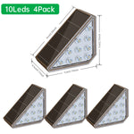 lumière solaire led moderne or noir ip67 autoinstallationextérieur minimalistechemin décoration batterie intégrée