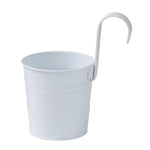 Pots fleurs suspendus modernes couleurs violet jaune rose bleu orange anneaux fixation