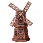 décoration intérieure vintage miniature moulin vent bronze ornements rustiques figurines