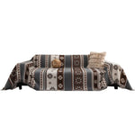 housse canapé polyester jacquard multicolore motif géométrique antidérapante automne hiver extérieur accueil