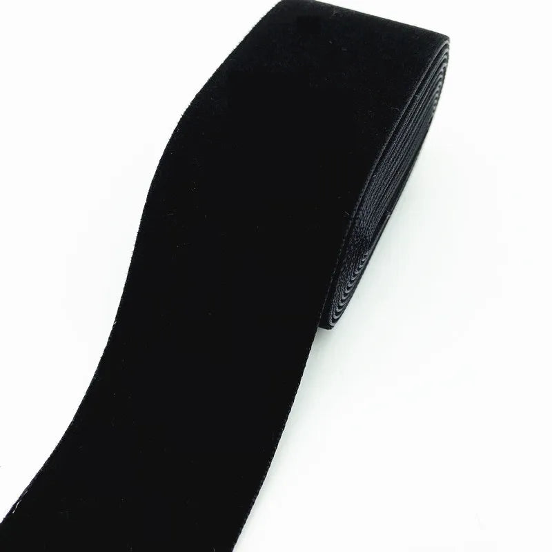 ruban velours uni élégant 18 couleurs opaques décoration mariage bricolage yards polyester