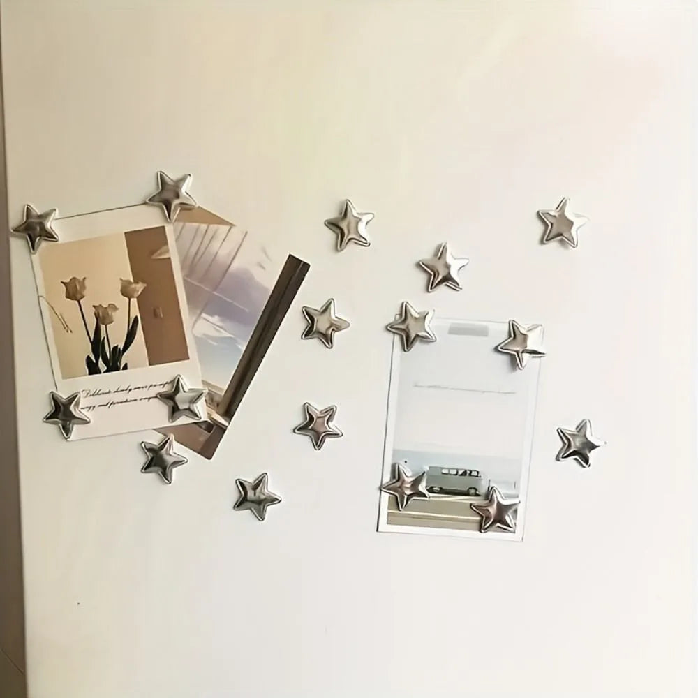 aimants étoile argentés décoration murale photos maison moderne 12 pièces