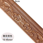 ruban decoratif autoadhesif or argent blanc ornements floraux classique 10m 8cm stickers murals