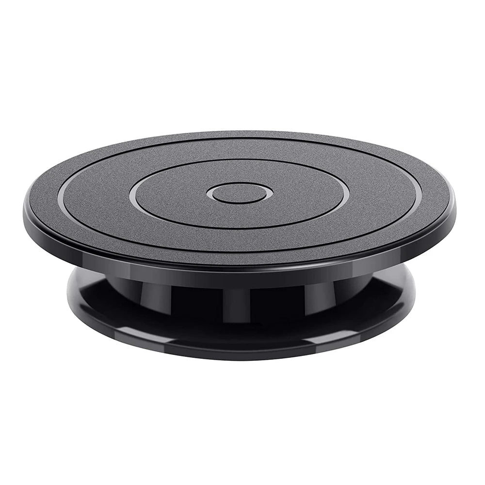 plateforme rotative gâteaux noir texturée diamètre 27.94cm hauteur 6.35cm utilitaire moderne