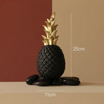 décoration intérieure ananas or noir blanc moderne minimaliste salon maison