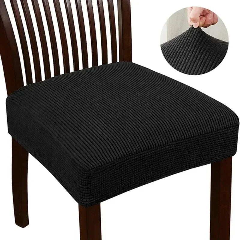 couvre siège chaise tissu carreaux beige moderne antidérapant élasthanne polyester