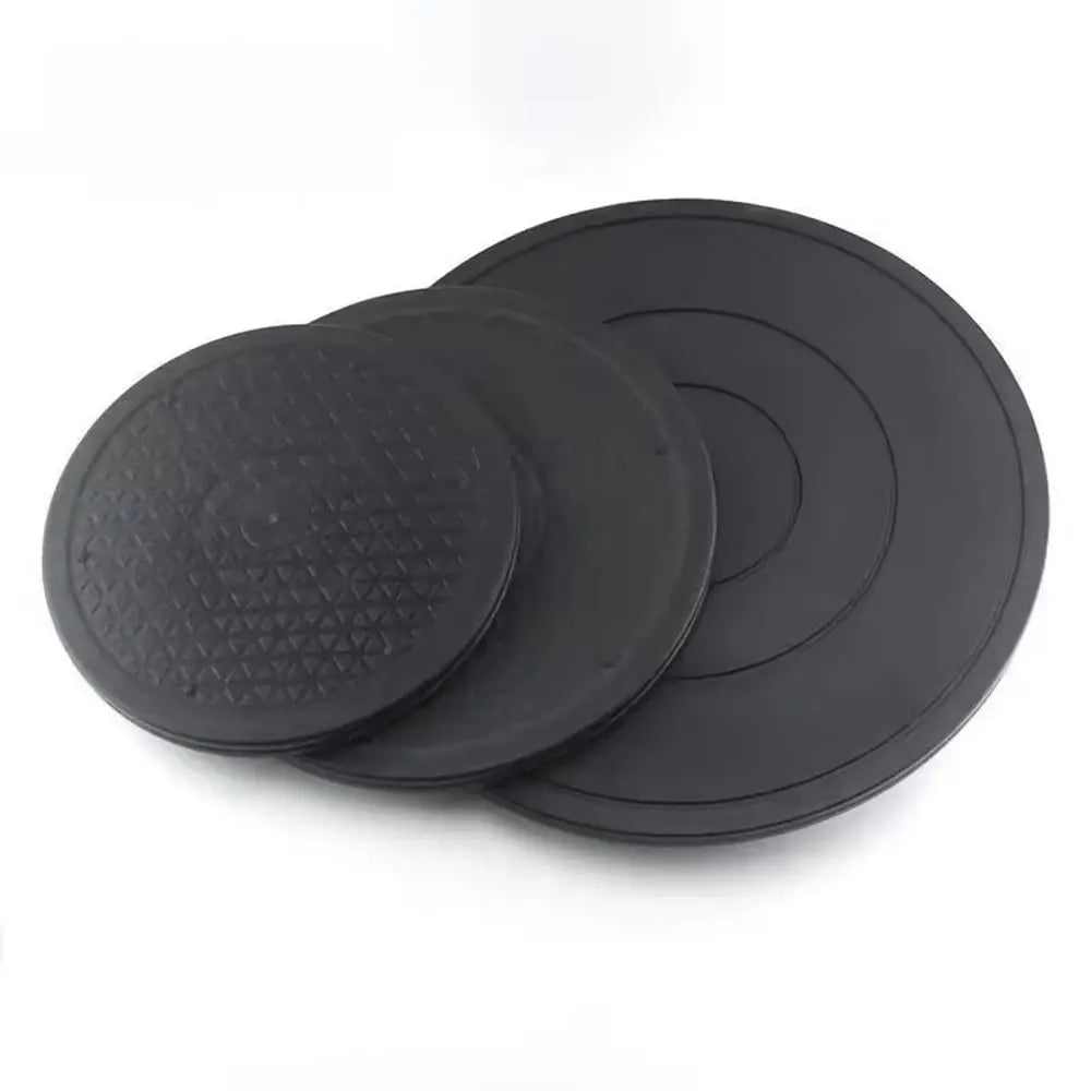 support rond moderne noir texture géométrique adhésif opacité plateau tournant 360 degrés diamètre 20