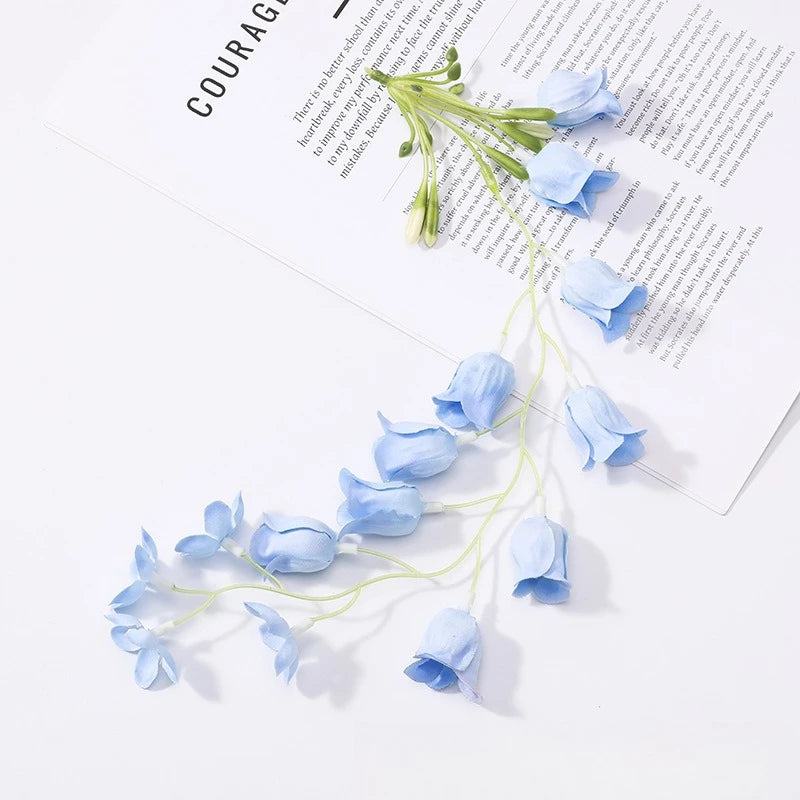 guirlande fleurs artificielles violet rouge bleu blanc modernes décoration intérieure mariage fêtes DIY craft