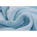 serviette bain ours animaux polyester coton violet jaune rose bleu doux confortable opacité dobby