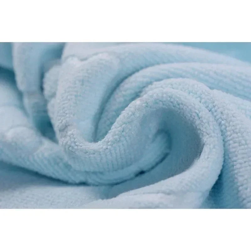 serviette bain ours animaux polyester coton violet jaune rose bleu doux confortable opacité dobby