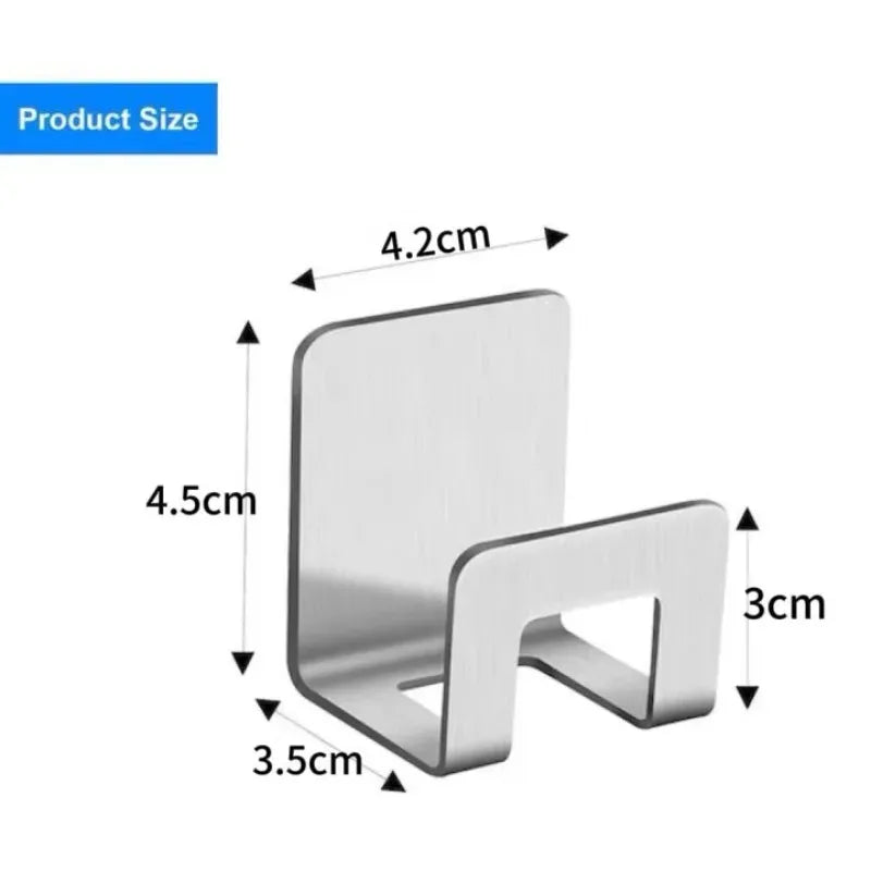 support rangement universel moderne adhésif argenté noir couteaux grattoir ciseaux brosse planche découpe couvercle