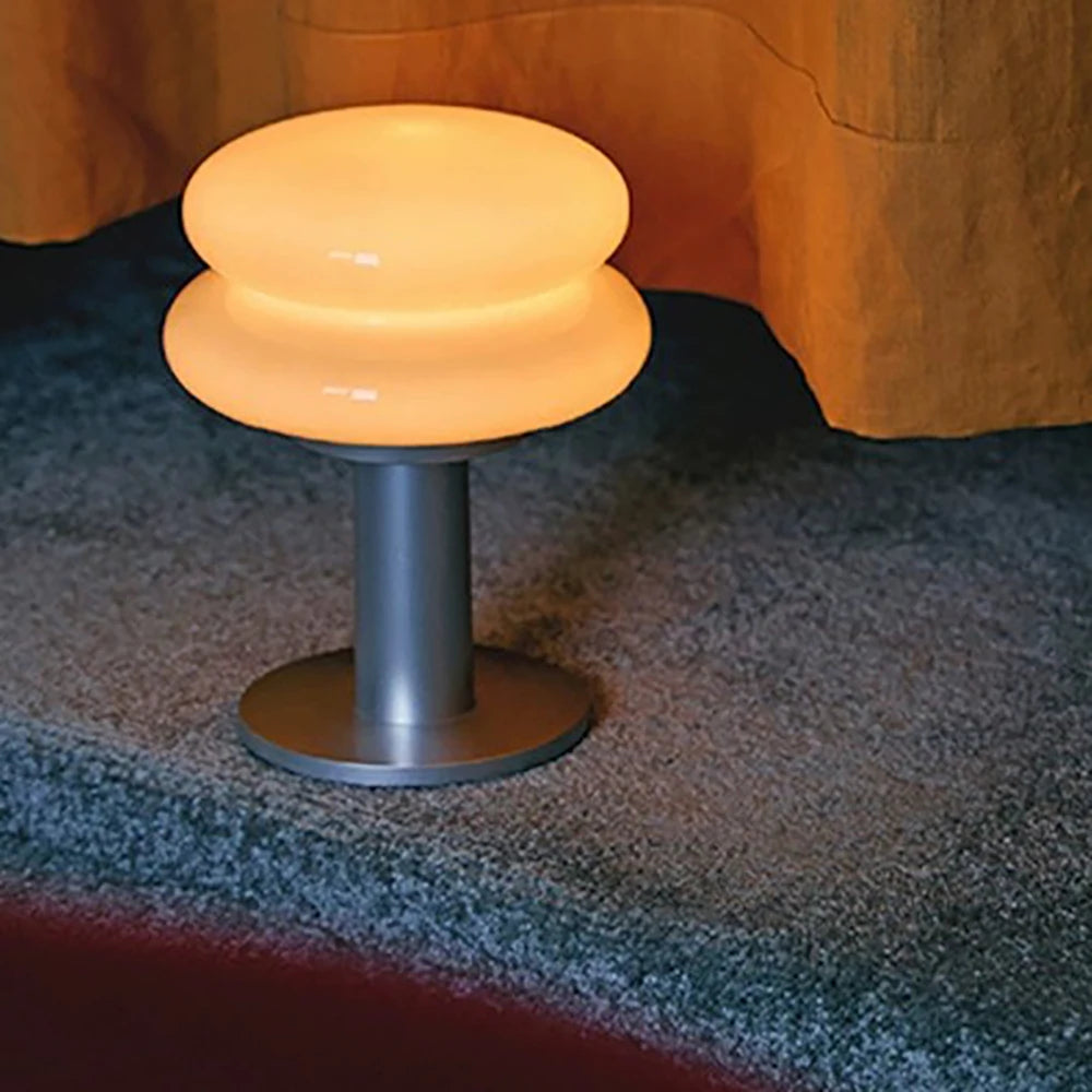 lampe table led rechargeable modernes vitesses ambiances blanc gris beige