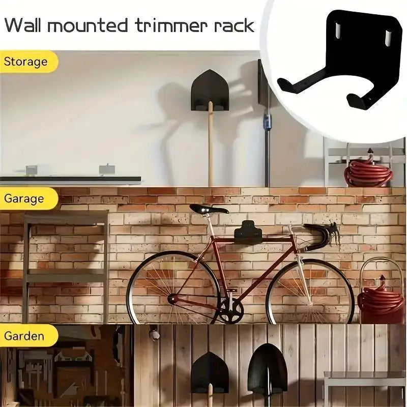 support mural noir crochet rangement outils garage industriel fixations murales stockage