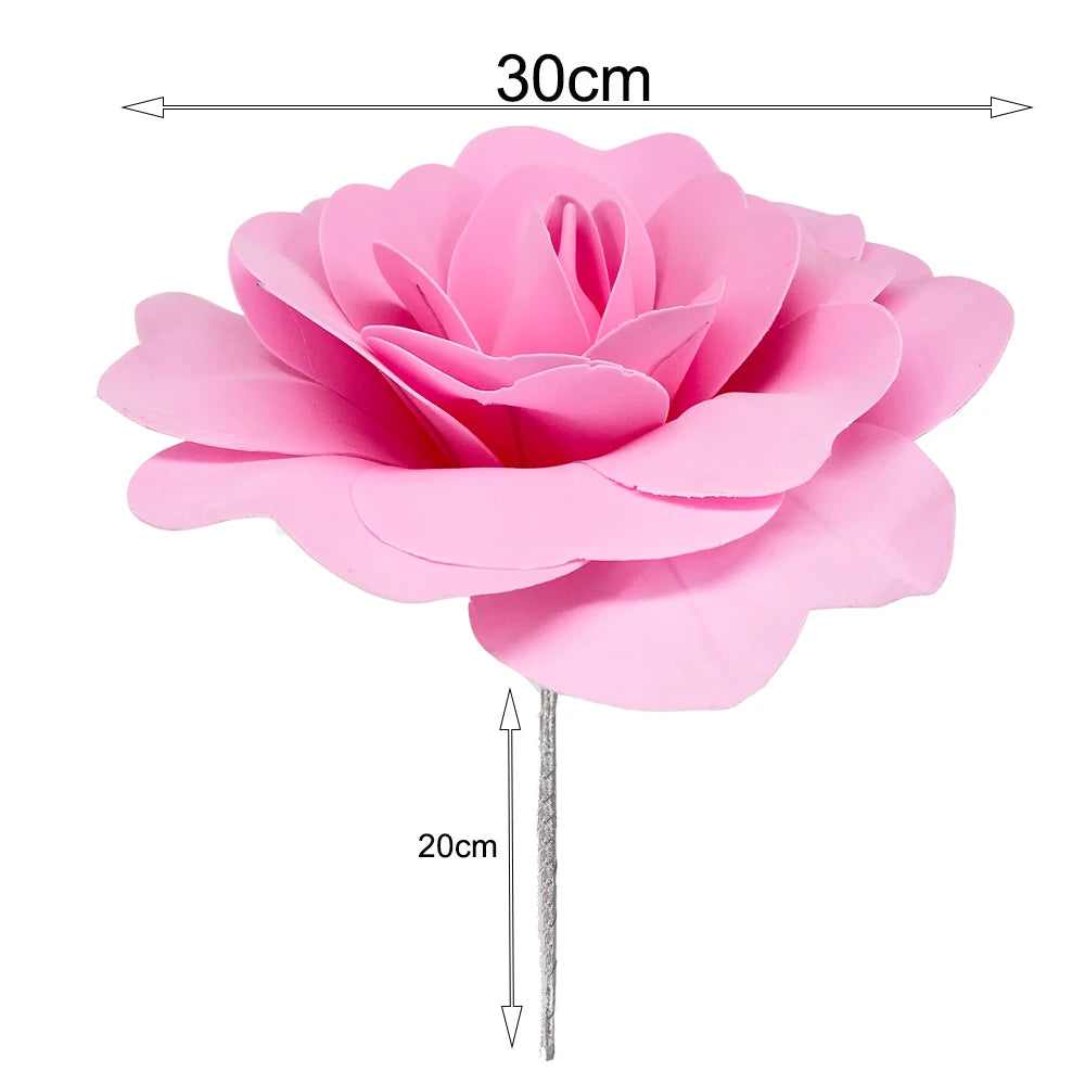 Fleur artificielle géante blanche pour décoration