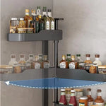 étagère murale modulable gris contemporaine imperméable multiple compartiments cuisine adhésive organisatrice ustensiles aliments bouteilles