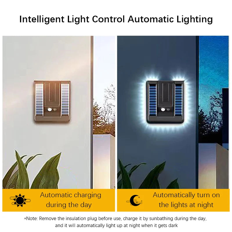 lampe solaire murale noire blanche moderne détecteur mouvement ip65 led autonomie panneau solaire contemporaine
