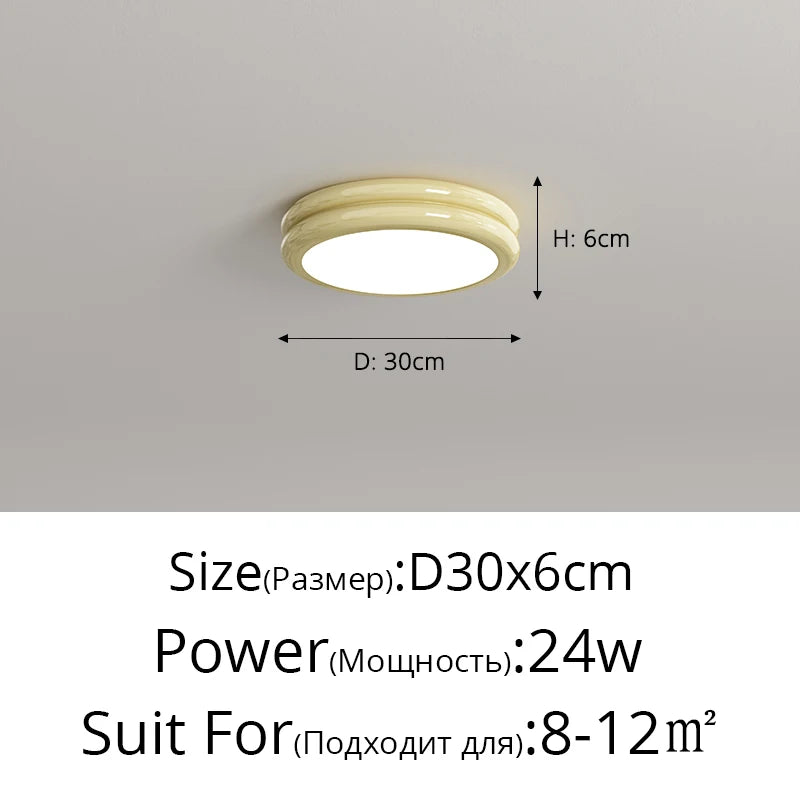 plafonnier led moderne blanc vert rouge noir 24w 30x6cm opacité