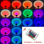 lampe ambiance télécommande couleurs changeantes ombres plantes séchées vases décorations murales chambre