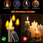 décoration extérieure moderne bougie led solaire blanc ip55 facile jardin urgence sécurité environnemental