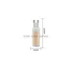 ampoule led g9 blanc chaud moderne lustre salon motif carrés jaunes décoratif