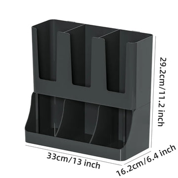 rangements mural noir gobelets carton sucre pots lait pailles salon durable écologique