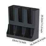 rangements mural noir gobelets carton sucre pots lait pailles salon durable écologique