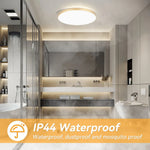lampe led moderne blanc doré 18w 30w 40w 50w