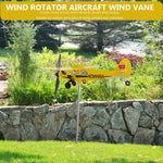 décor extérieur avion métal jaune classique vintage tringle métallique vent souffle jardinextérieur durable météo