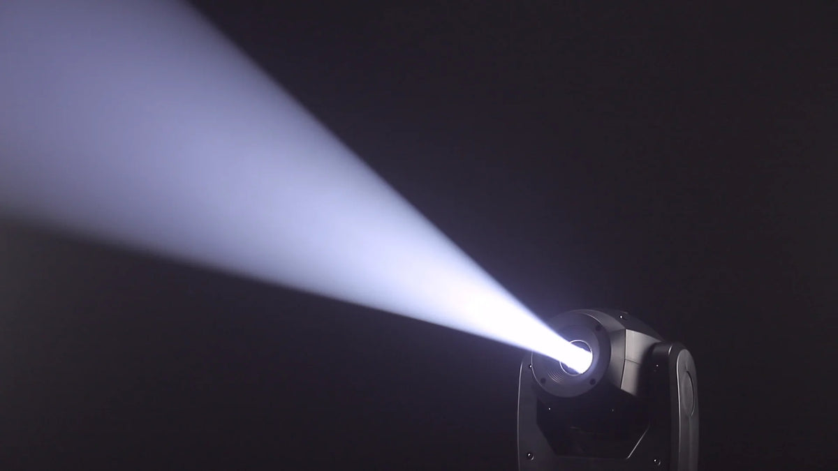 projecteur led 100w dmx scènes professionnelles éclairage scène spot noir prisme faces