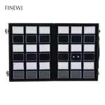 boîte rangement bijoux noir moderne cadenas boîtes transparentes.storage organizer jumbo sizegems