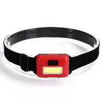 lampe frontale led cob modes étanche noir bleu rouge flash camping