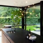 Suspension lumineuse moderne fer blanc doré fil torsadé LED 2000 82000 lumens