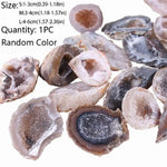 ornements pierre brute naturelle marbrée beige gris noir décoration intérieure moderne sculptée geode agate