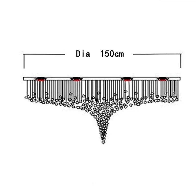 lustre led moderne élégant pierres doré blanc vert bleu noir