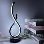 lampe table led tricolore moderne veilleuse contemporaine 20cm câble d'alimentation toujours allumée flux lumineux