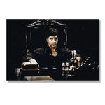 portrait homme noir blanc impression toile classique decoration maison cadre rectangle horizontal