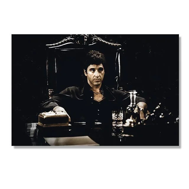 portrait homme noir blanc impression toile classique decoration maison cadre rectangle horizontal