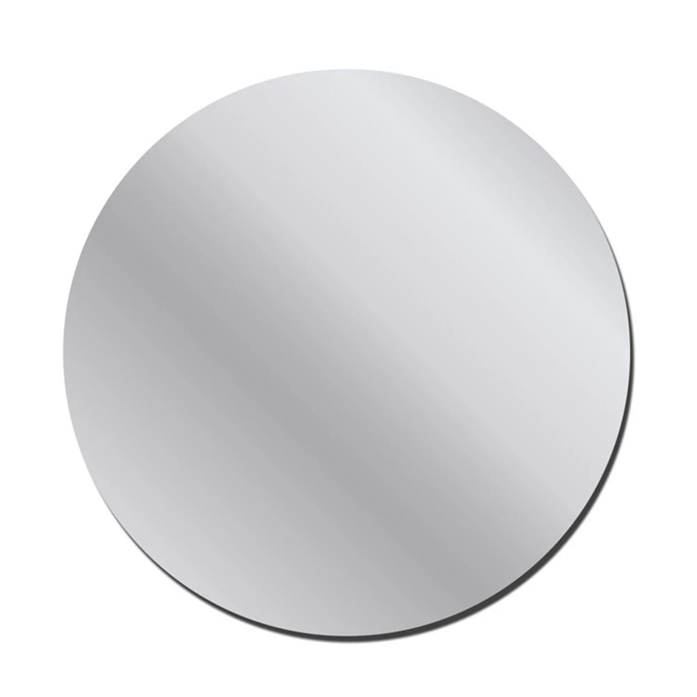miroirs ronds argent or adhésifs modernes 10cm 15cm 20cm 30cm opaques matètres