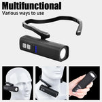 lampe frontale led rechargeable étanche mode moderne bande détachable noir 10w haut moyen bas