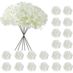 bouquet fleurs artificielles hydrangées blanc moderne mariage décoration intérieure anniversaire baby shower