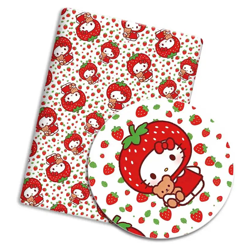 tapis souris hello kitty motifs personnages coeurs fruits fleurs couleurs multiples