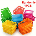 lot 10 petits paniers rangement plastique maille maison