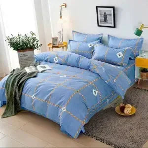 ensemble literie moderne housse couette drap plat taies oreiller fleurs gris rose blanc