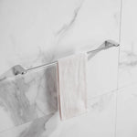 accessoires salle bain chrome porte serviettes double porte savon papier toilette brosse wc moderne