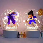 lampe led dragon ball transparente personnages goku animation décoration noël moderne