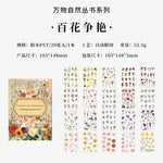 autocollants multicolores fleurs papillons scrapbooking vintage carnet notes diy étiquettes adhésives