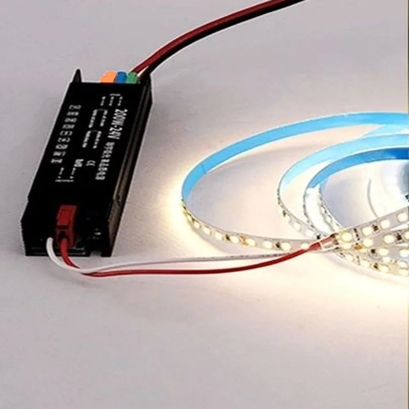 transformateur led 12v 24v 60w 100w 200w 300w 400w noir adhésif câbles
