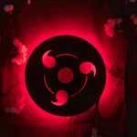 applique murale led silhouette anime noir décoration chambre veilleuse lumineuse personnage japonais