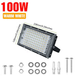projecteur led extérieur ip65 220v blanc froid moderne réverbere mur vis fixations aluminium
